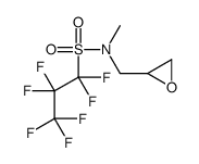 1,1,2,2,3,3,3-heptafluoro-N-methyl-N-(oxiran-2-ylmethyl)propane-1-sulfonamide结构式