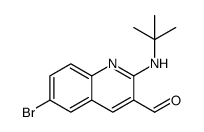 2-(tert-butylamino)-6-bromoquinoline-3-carbaldehyde Structure