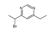 4-(1-bromoethyl)-6-ethylpyrimidine Structure