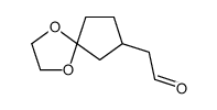 1,4-Dioxaspiro[4.4]non-7-ylacetaldehyde结构式