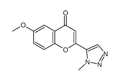 6-methoxy-2-(3-methyltriazol-4-yl)chromen-4-one Structure