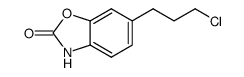 6-(3-chloropropyl)-3H-benzoxazol-2-one Structure