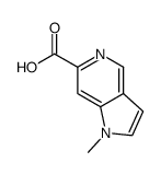 1H-Pyrrolo[3,2-c]pyridine-6-carboxylic acid, 1-Methyl-结构式