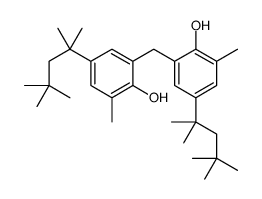 2-[[2-hydroxy-3-methyl-5-(2,4,4-trimethylpentan-2-yl)phenyl]methyl]-6-methyl-4-(2,4,4-trimethylpentan-2-yl)phenol结构式