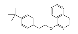4-[2-(4-tert-butylphenyl)ethoxy]pyrido[2,3-d]pyrimidine结构式