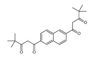 1-[6-(4,4-dimethyl-3-oxopentanoyl)naphthalen-2-yl]-4,4-dimethylpentane-1,3-dione Structure