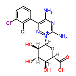 LAMOTRIGINE-2N-GLUCURONIDE Structure