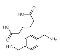 [4-(aminomethyl)phenyl]methanamine; hexanedioic acid结构式