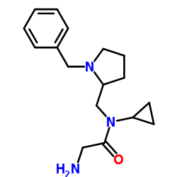 N-[(1-Benzyl-2-pyrrolidinyl)methyl]-N-cyclopropylglycinamide Structure