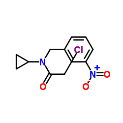 2-Chloro-N-cyclopropyl-N-(3-nitrobenzyl)acetamide结构式