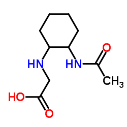 N-(2-Acetamidocyclohexyl)glycine Structure