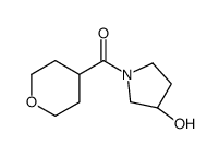 (S)-(3-Hydroxypyrrolidin-1-yl)(tetrahydro-2H-pyran-4-yl)methanone structure