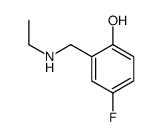 2-[(Ethylamino)methyl]-4-fluorophenol Structure