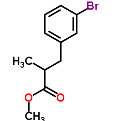 Methyl 3-(3-bromophenyl)-2-methylpropanoate结构式