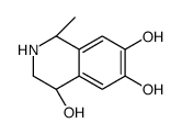 (1S,4R)-1-methyl-1,2,3,4-tetrahydroisoquinoline-4,6,7-triol结构式