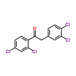 1-(2,4-Dichlorophenyl)-2-(3,4-dichlorophenyl)ethanone structure