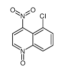 Quinoline, 5-chloro-4-nitro-, 1-oxide结构式