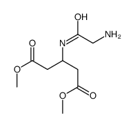 dimethyl 3-[(2-aminoacetyl)amino]pentanedioate Structure