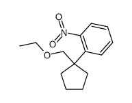 1-(1-(ethoxymethyl)cyclopentyl)-2-nitrobenzene结构式