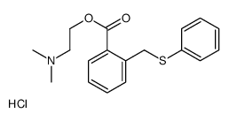 2-(dimethylamino)ethyl 2-(phenylsulfanylmethyl)benzoate,hydrochloride Structure