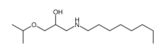 1-(octylamino)-3-propan-2-yloxypropan-2-ol结构式