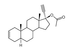 5xi,17α-pregn-2-en-20-yn-17-yl acetate结构式