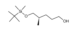 (R)-S75-((tert-butyldimethylsilyl)oxy)-4-methylpentan-1-ol Structure