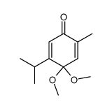 3-isopropyl-4,4-dimethoxy-6-methyl-cyclohexa-2,5-dienone结构式