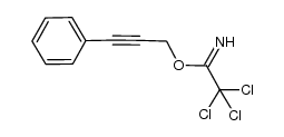 3-phenylprop-2-ynyl 2,2,2-trichloroacetimidate结构式