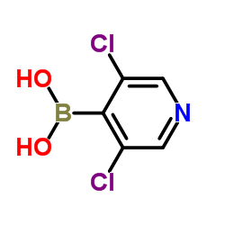 3,5-DICHLOROPYRIDINE-4-BORONIC ACID structure