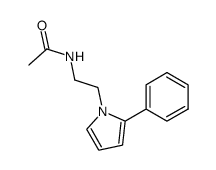 N-[2-(2-phenylpyrrol-1-yl)ethyl]acetamide结构式