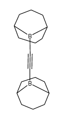 bis(9-borabicyclo{3.3.1}non-9-yl)acetylene Structure