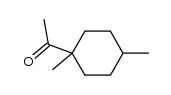 Ethanone, 1-(1,4-dimethylcyclohexyl)- (9CI) structure