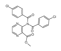 methyl 3-(4-chloro-N-(4-chlorobenzoyl)benzamido)pyrazine-2-carboxylate结构式