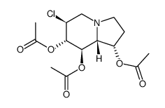 1,7,8-Indolizinetriol, 6-chlorooctahydro-, triacetate (ester), 1S-(1.alpha.,6.beta.,7.alpha.,8.beta.,8a.beta.)- picture