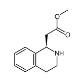 1-Isoquinolineacetic acid,1,2,3,4-tetrahydro-,methyl ester,(R)- (9CI)结构式