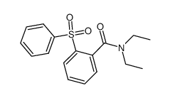 N,N-diethyl-2-(phenylsulfonyl)benzamide Structure