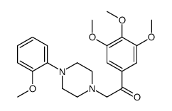 α-[4-(2-Methoxyphenyl)-1-piperazinyl]-3',4',5'-trimethoxyacetophenone Structure