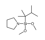 2,3-dimethylbutan-2-yl-dimethoxy-pyrrolidin-1-ylsilane结构式