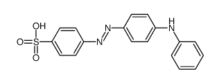 4-[[4-(anilino)phenyl]azo]benzenesulphonic acid结构式