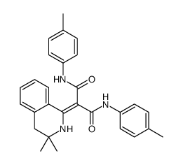 2-(3,3-dimethyl-2,4-dihydroisoquinolin-1-ylidene)-N,N'-bis(4-methylphenyl)propanediamide Structure