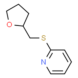 Pyridine,2-[[(tetrahydro-2-furanyl)methyl]thio]-(9CI) Structure