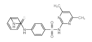 1-[4-[(4,6-dimethylpyrimidin-2-yl)sulfamoyl]phenyl]-3-phenyl-thiourea结构式