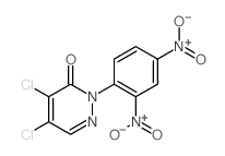 2-(2,4-Bis(hydroxy(oxido)amino)phenyl)-4,5-dichloro-3(2H)-pyridazinone Structure