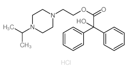 2-(4-propan-2-ylpiperazin-1-yl)ethyl 2-hydroxy-2,2-diphenyl-acetate Structure