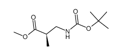 Propanoic acid, 3-[[(1,1-dimethylethoxy)carbonyl]amino]-2-methyl-, methyl Structure