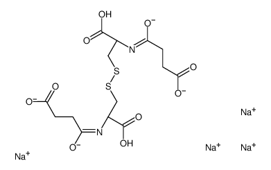 tetrasodium,4-[[(1R)-1-carboxylato-2-[[(2R)-2-carboxylato-2-(3-carboxylatopropanoylamino)ethyl]disulfanyl]ethyl]amino]-4-oxobutanoate structure