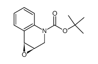 tert-butyl (1aR,7bS)-1a,7b-dihydrooxireno[2,3-c]quinoline-3(2H)-carboxylate结构式