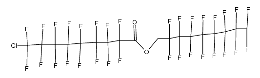 9-chloro-9H-hexadecafluoro-nonanoic acid 1H,1H,9H-hexadecafluoro-nonyl ester结构式