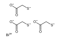 Acetate, 2-thiolato-, bismuth(3+) salt (3:1)结构式